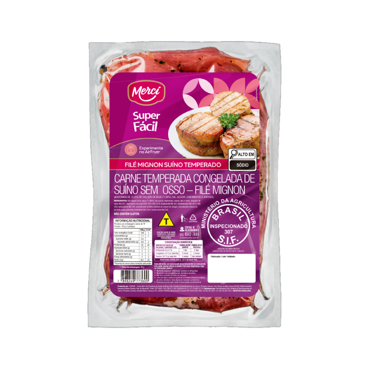Su&iacute;no Fil&eacute; Mignon Temp Cong Cx10-18kg - Merc&iacute;